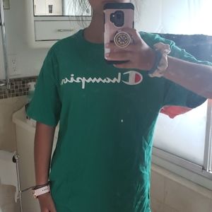 green champion t shirt